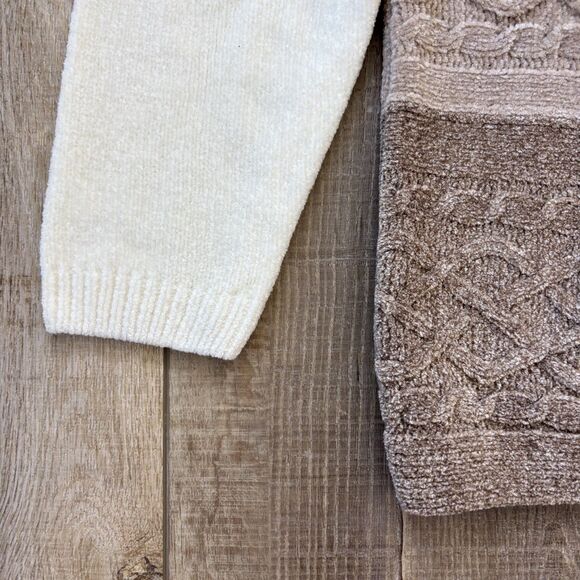 Alfred Dunner Womens Cable Knit Sweater Size S Chenille Soft Casual Cozy Comfort - Picture 5 of 9